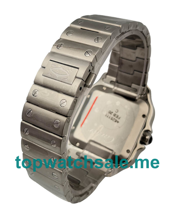 UK Best 1:1 Cartier Santos WSSA0013 Replica Watches With Blue Dials For Sale