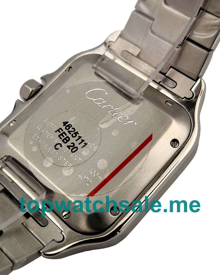 UK Best 1:1 Cartier Santos WSSA0013 Replica Watches With Blue Dials For Sale