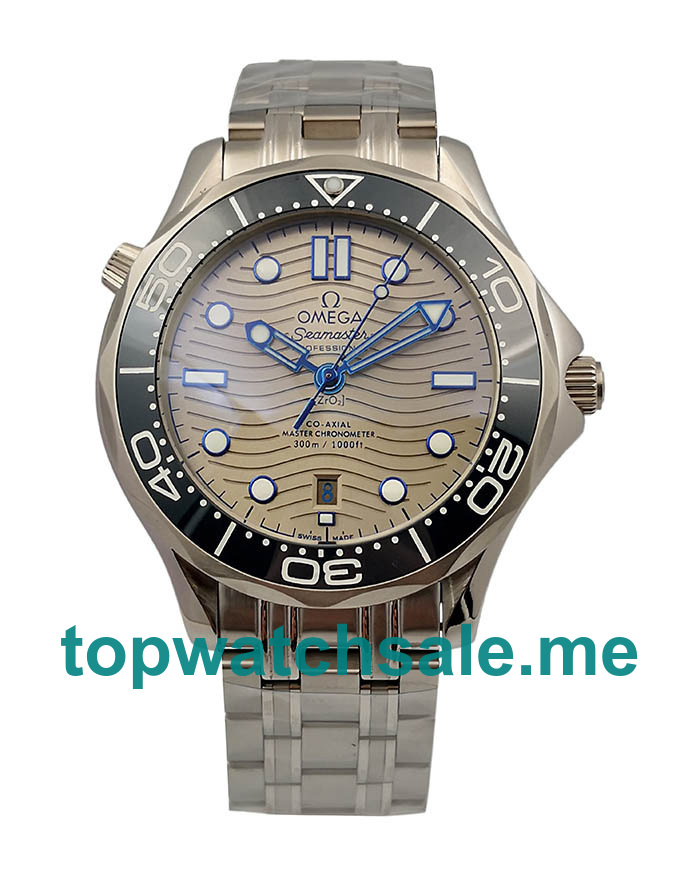 Best 1:1 Omega Seamaster 300 M 210.30.42.20.06.001 Replica Watches With Gray Dials For Men