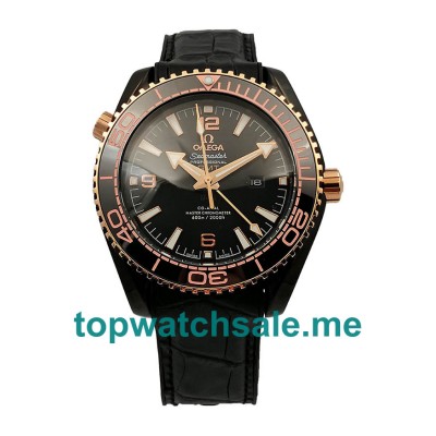 UK High Quality Fake Omega Seamaster Planet Ocean 215.63.46.22.01.001 With Black Dials For Sale