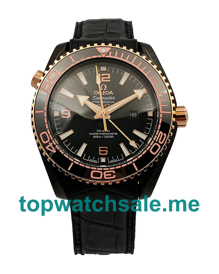 UK High Quality Fake Omega Seamaster Planet Ocean 215.63.46.22.01.001 With Black Dials For Sale