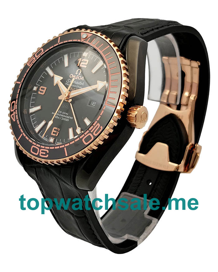 UK High Quality Fake Omega Seamaster Planet Ocean 215.63.46.22.01.001 With Black Dials For Sale