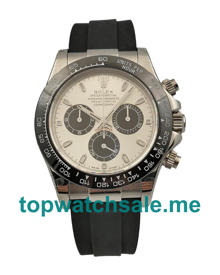 Replica Rolex Daytona Cosmograph 116519LN JH Stainless Steel Silver Dial Swiss 4130 Run 6@SEC
