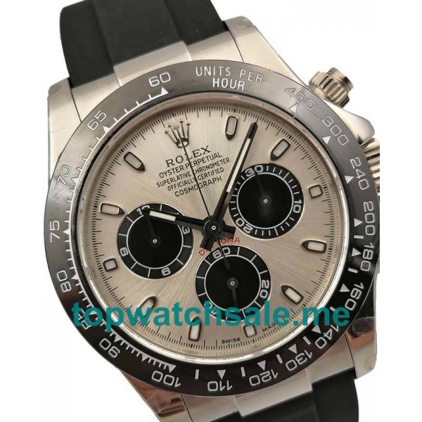 UK Swiss Made Replica Rolex Daytona Cosmograph 116519LN JH Watches With Silver Dials For Men