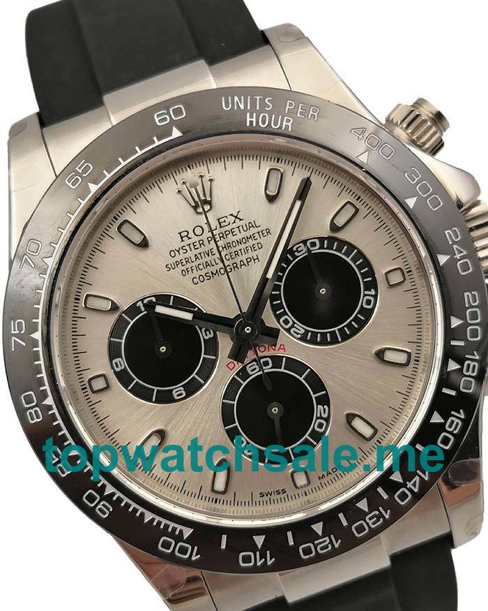 UK Swiss Made Replica Rolex Daytona Cosmograph 116519LN JH Watches With Silver Dials For Men