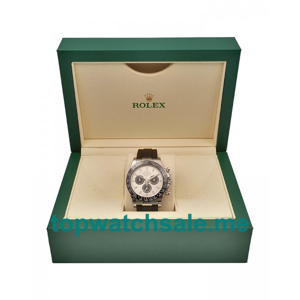 UK Swiss Made Replica Rolex Daytona Cosmograph 116519LN JH Watches With Silver Dials For Men