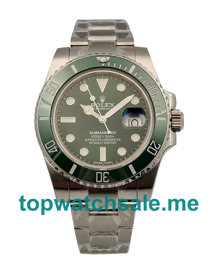Replica Rolex Submariner Date 116610LV 2018 N V9S Stainless Steel 904L Green Dial Swiss 3135