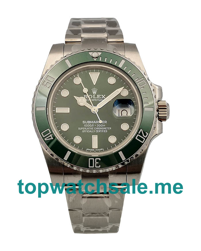 UK Perfect Replica Rolex Submariner Date 116610LV 2018 N V9S Stainless Steel 904L Green Dial Swiss 3135
