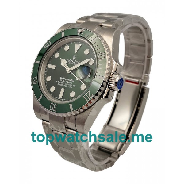 UK Perfect Replica Rolex Submariner Date 116610LV 2018 N V9S Stainless Steel 904L Green Dial Swiss 3135