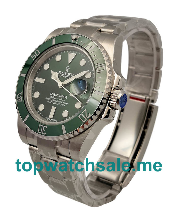 UK Perfect Replica Rolex Submariner Date 116610LV 2018 N V9S Stainless Steel 904L Green Dial Swiss 3135