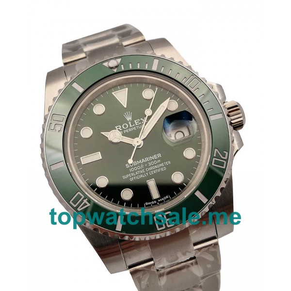 Replica Rolex Submariner Date 116610LV 2018 N V9S Stainless Steel 904L Green Dial Swiss 3135