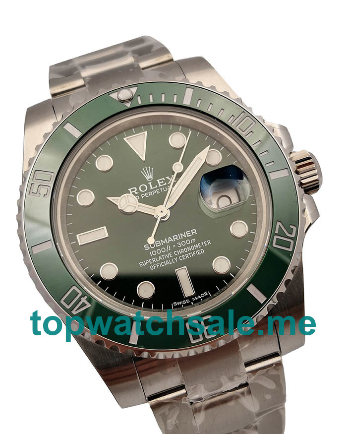 Replica Rolex Submariner Date 116610LV 2018 N V9S Stainless Steel 904L Green Dial Swiss 3135