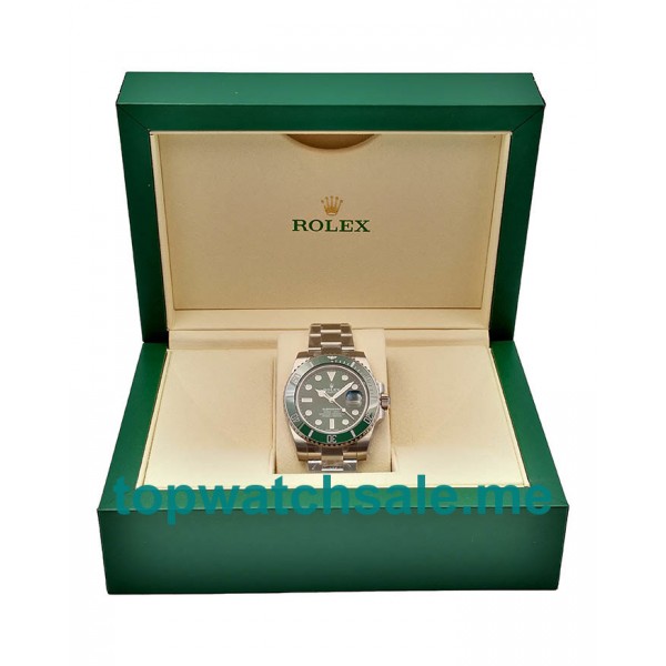 UK Perfect Replica Rolex Submariner Date 116610LV 2018 N V9S Stainless Steel 904L Green Dial Swiss 3135