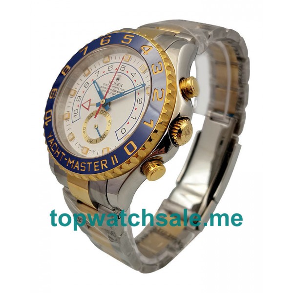  Replica Rolex Yacht-Master II 116681 V5 Stainless Steel & Yellow Gold White Dial Swiss 7750