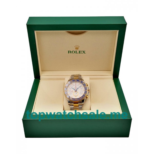  Replica Rolex Yacht-Master II 116681 V5 Stainless Steel & Yellow Gold White Dial Swiss 7750