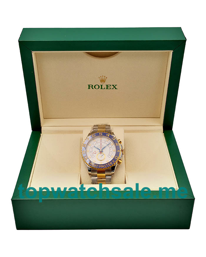  Replica Rolex Yacht-Master II 116681 V5 Stainless Steel & Yellow Gold White Dial Swiss 7750