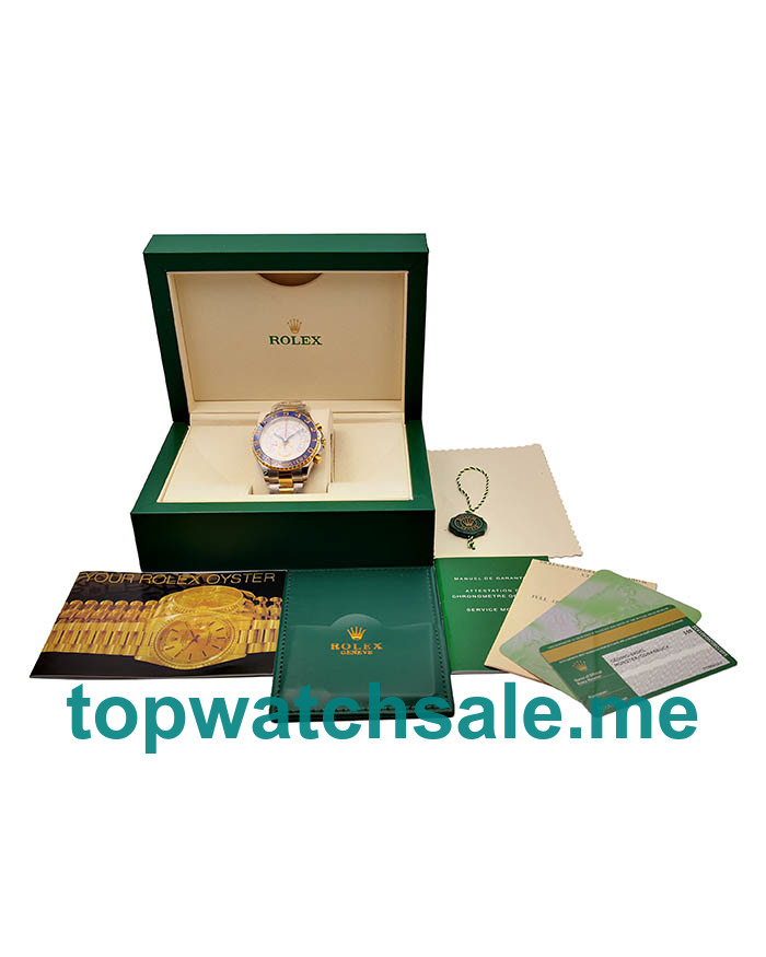  Replica Rolex Yacht-Master II 116681 V5 Stainless Steel & Yellow Gold White Dial Swiss 7750