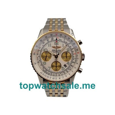 UK High Quality Breitling Navitimer D23322 Fake Watches With White Dials For Men