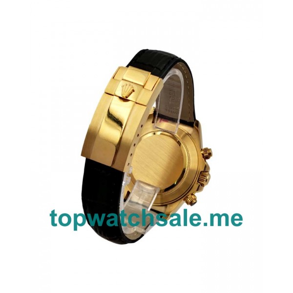 UK Best 1:1 Rolex Daytona 116508 Fake Watches With Black Dials For Men