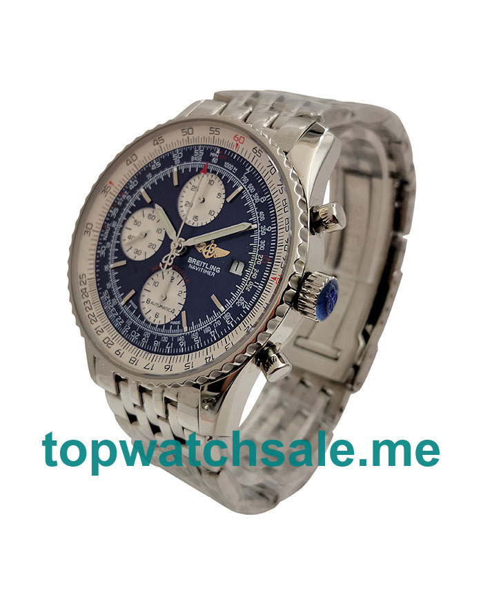 UK Best 1:1 43.5MM Breitling Navitimer A13324 Replica Watches With Blue Dials For Men