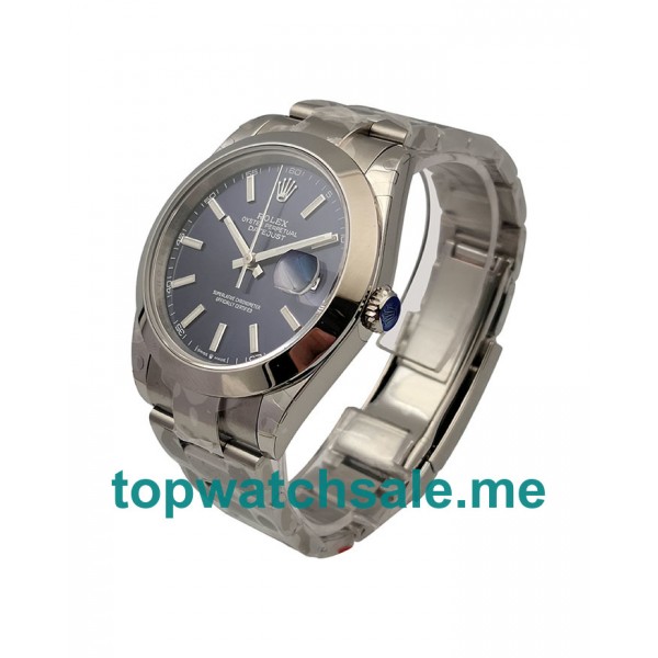 UK Top Quality Rolex Datejust 126300 Fake Watches With Blue Dials For Sale