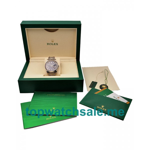 UK Top Quality Rolex Datejust 126300 Fake Watches With Blue Dials For Sale