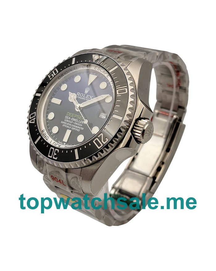 UK Swiss Made Rolex Sea-Dweller Deepsea 126660 Replica Watches With Blue & Black Dials For Sale