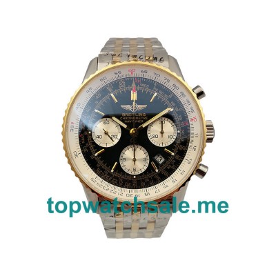 UK Best Quality Breitling Navitimer D23322 Replica Watches With Black Dials For Men