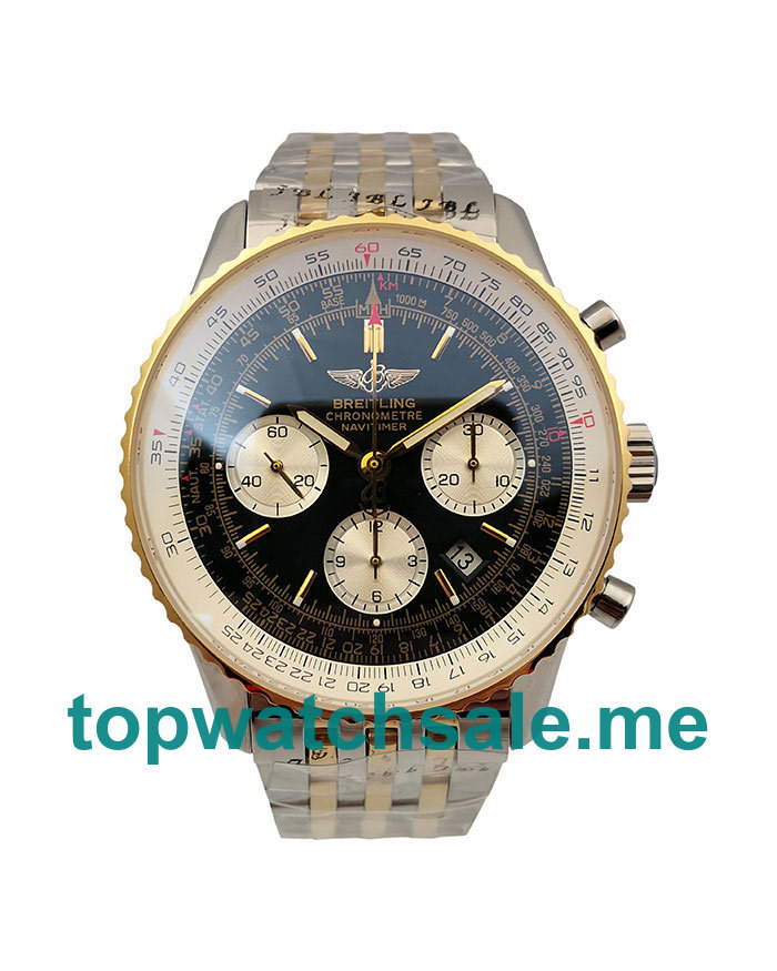 UK Best Quality Breitling Navitimer D23322 Replica Watches With Black Dials For Men