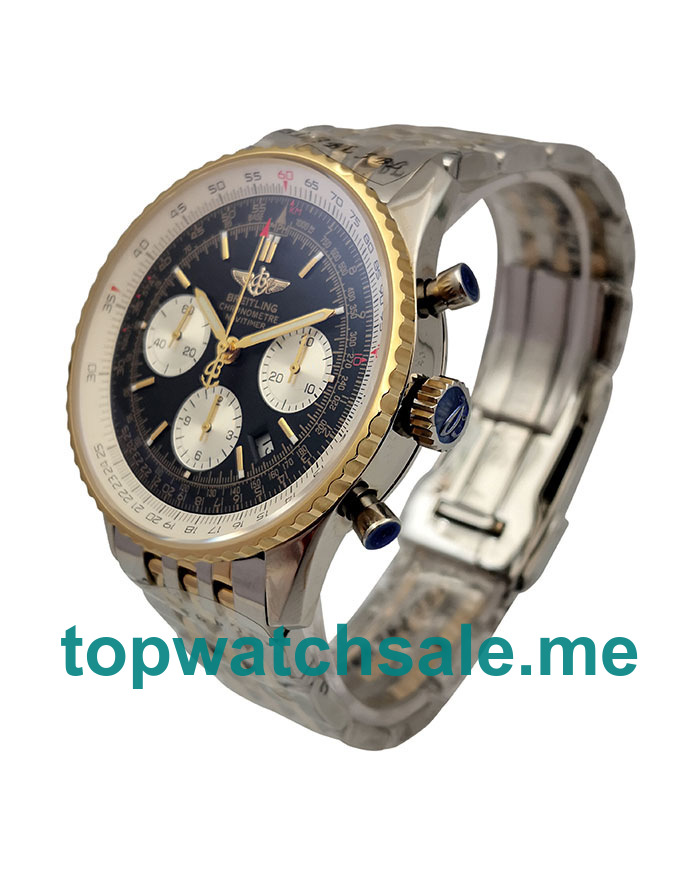 UK Best Quality Breitling Navitimer D23322 Replica Watches With Black Dials For Men
