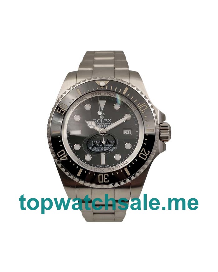 UK Top Quality Rolex Sea-Dweller Deepsea 116660 Fake Watches With Black Dials For Men