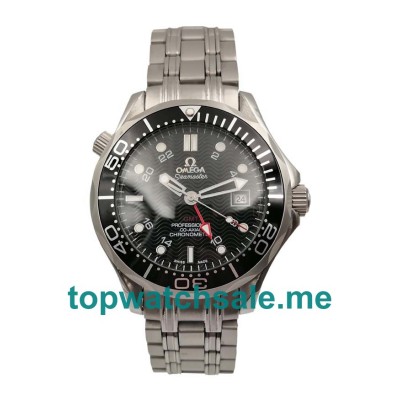 UK Cheap Omega Seamaster 300 M GMT 2535.80.00 Replica Watches With Black Dials For Men