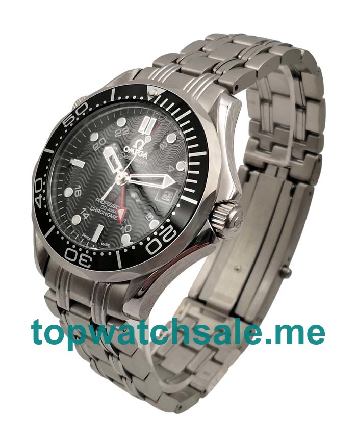 UK Cheap Omega Seamaster 300 M GMT 2535.80.00 Replica Watches With Black Dials For Men