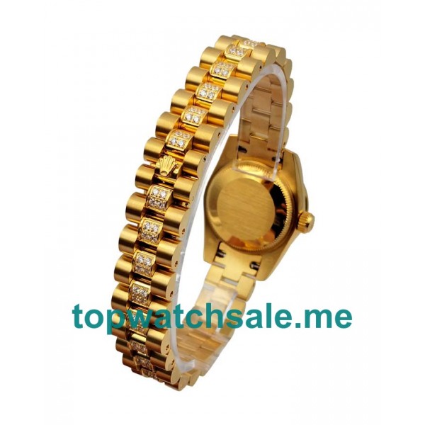 UK 26 MM Swiss Rolex Lady-Datejust 179158 Replica Watches With Diamonds Dials Online