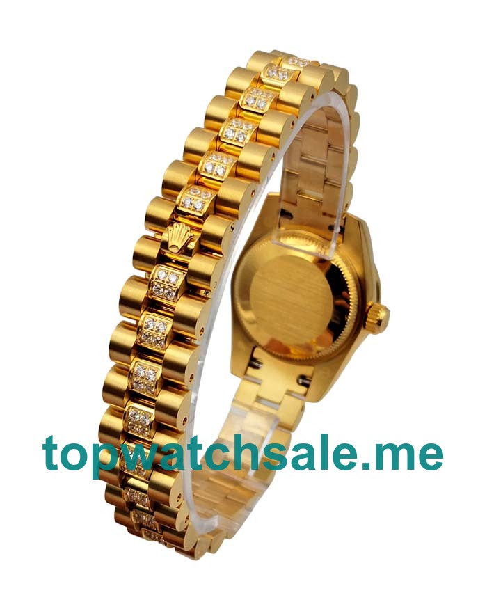 UK 26 MM Swiss Rolex Lady-Datejust 179158 Replica Watches With Diamonds Dials Online