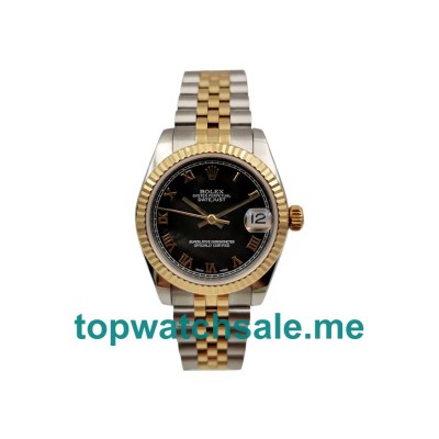 UK Cheap Rolex Datejust 178273 Replica Watches With Black Dials For Sale