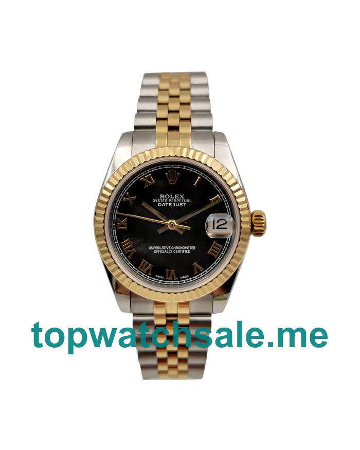 UK Cheap Rolex Datejust 178273 Replica Watches With Black Dials For Sale