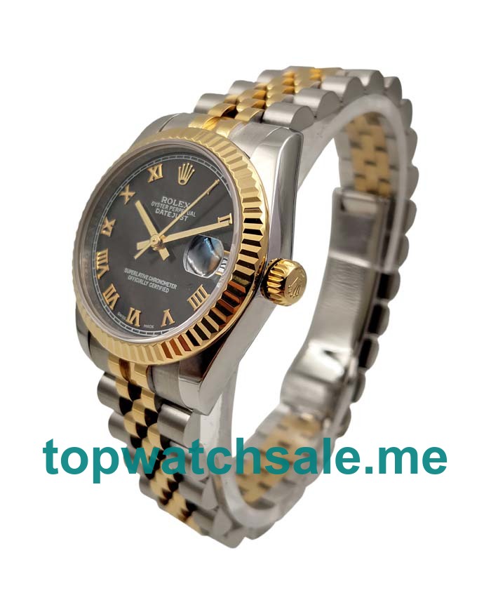 UK Cheap Rolex Datejust 178273 Replica Watches With Black Dials For Sale