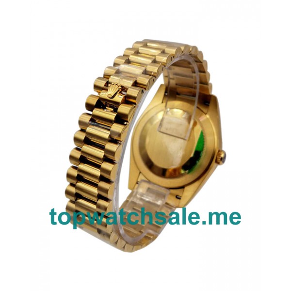 UK High Quality Replica Rolex Day-Date II 218238 41MM KW Yellow Gold Champagne Dial Swiss 3255