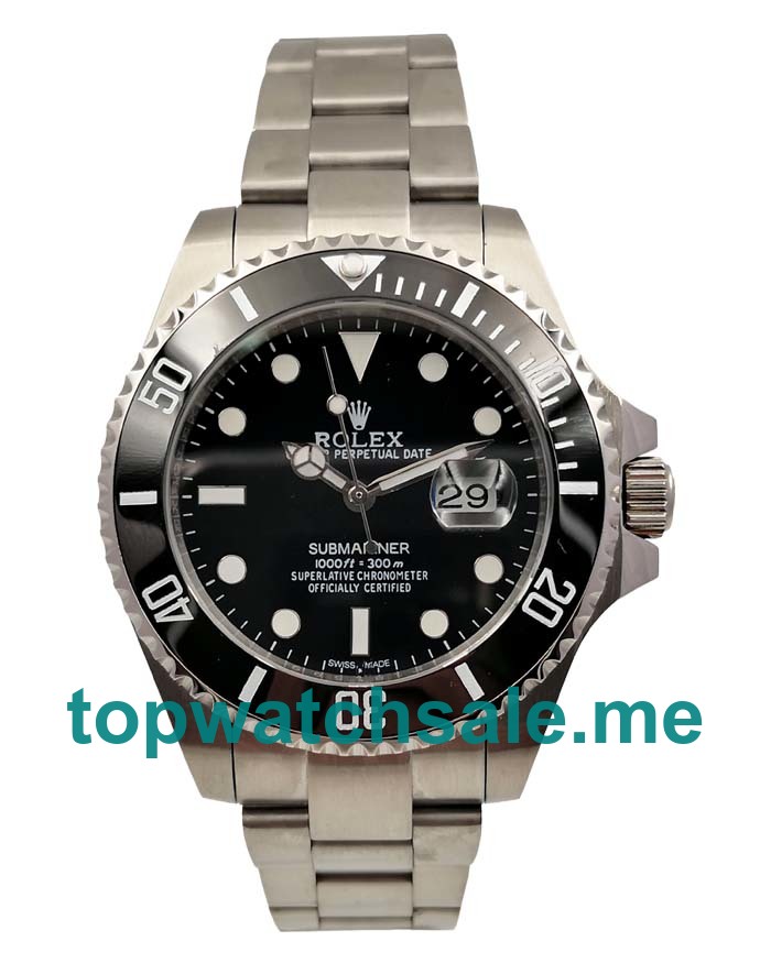 UK Best 1:1 Rolex Submariner 116610 LN Replica Watches With Black Dials For Sale