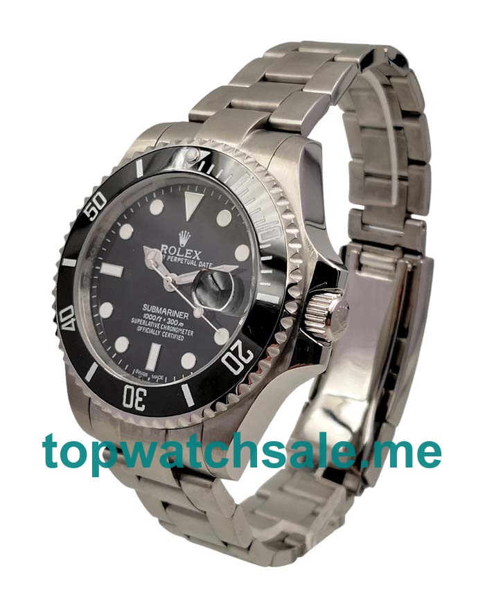 UK Best 1:1 Rolex Submariner 116610 LN Replica Watches With Black Dials For Sale