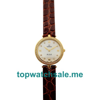 Best Quality Omega De Ville 424.58.27.60.55.001 Replica Watches With Mother-Of-Pearl Dials 