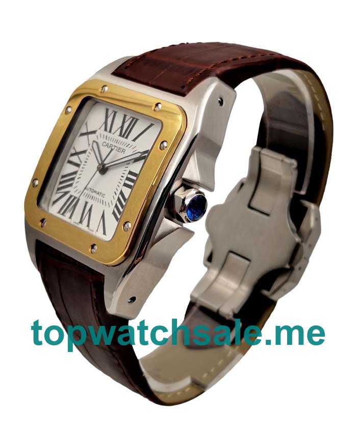 Cartier Replica Santos 100 W20107X7 - 39 x 39 MM