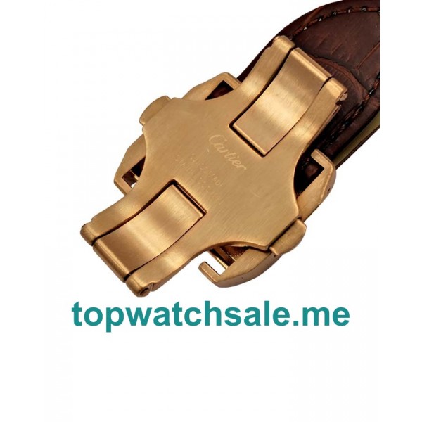 UK Perfect Replica Cartier Santos WM502151 - 38x38 MM Watches With Rose Gold Cases