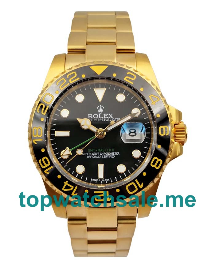 UK Swiss Made Rolex GMT-Master II 116718 LN Replica Watches With Black Dials For Sale