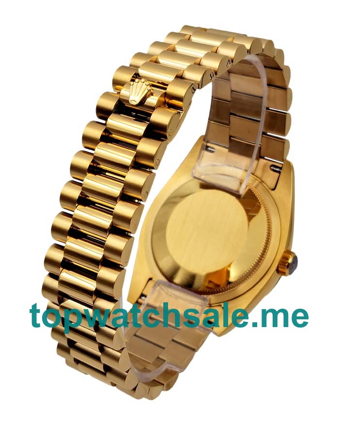 UK Best 1:1 36MM Rolex Day-Date 118348 Replica Watches With Green Dials For Men