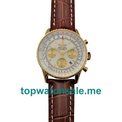 UK Best Quality Breitling Navitimer D23322 Replica Watches With White Dials For Men