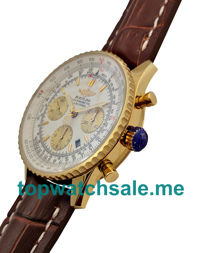 UK Best Quality Breitling Navitimer D23322 Replica Watches With White Dials For Men