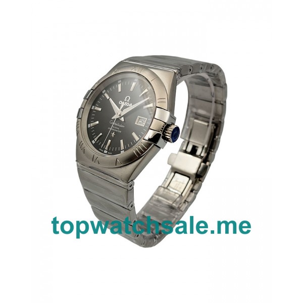 UK Best 1:1 Fake Omega Constellation 123.10.38.21.01.001 With Black Dials For Men