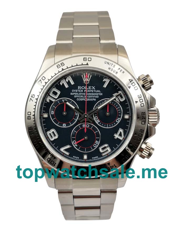 UK AAA Quality Rolex Daytona 116509 Replica Watches With Blue Dials For Sale